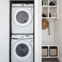 stacked washer and dryer